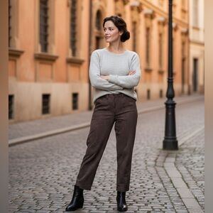 Vintage Jones New York Brown Dress Pants with Pinstripes